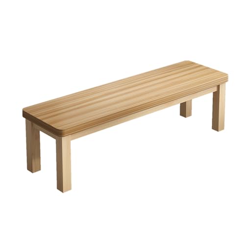 HARELA Esszimmer Sitzbank Massive Holzbank, Küchenbank im Landhaus Wohnzimmer Bank, für Flur, Wohnzimmer, Sitzbank Schlafzimmer, Schuhbank, Bank ohne Lehne(80 * 30 * 42cm/31.5 * 11.8 * 16.5in)