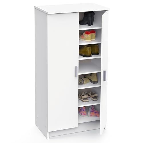 habeig Schuhschrank, Kommode, Schrank, Holz, Dielenschrank, Schuhregal, Flurschrank, (Weiß) Kleiderschrank, Schlafzimmer