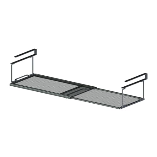 Teleskop-Schuhregal mit geschichtetem Trennrahmen für Zuhause, Schuhschrank, tragbar, platzsparend (schwarz)