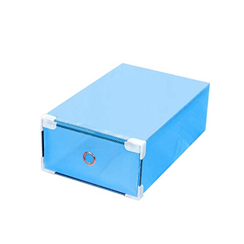 KANKOO Schuhregal Schuh-Organisator Schuhregale Space Saver Hochwertiger Schuhschrank Badezimmer Hausschuhe Rack Plastikschuhschlitze Hängende Schuhregale Blue