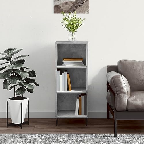 Annlera Sideboards 34,5x32,5x90cm Betongrau Holzwerkstoff,Metall Hängeschuhschrank Aufbewahrungsschrank Bücherschrank Klassisches Sideboard Wohnzimmerschrank Schlafzimmer Möbel