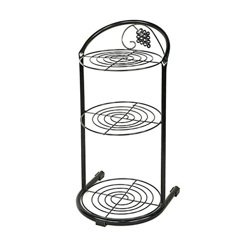 Schuhregal Schuhablage Iron Flower Stand Kinder Kleine Schuhschrank Balkon Tür Mehrschichtige Schuhablage Schön (Color : Black)