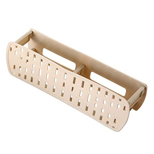 Shulishishop Home Schuhregal Schuhregal Hängende Schuhregale Einstellbare Schuhablage Badezimmer Hausschuhe Rack Einstellbare Schuhfächer Double Layer Rack-Halter beige