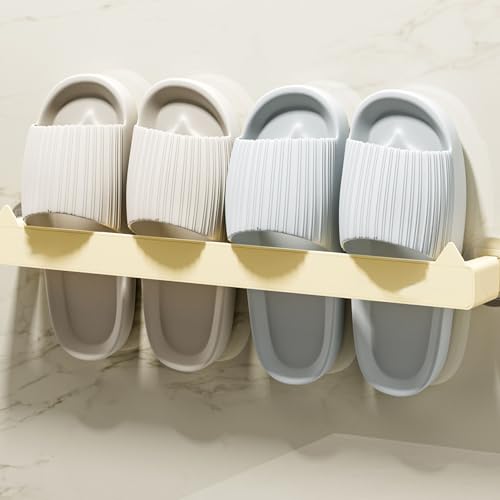 An der Wand Montiertes Schuhregal, an der Wand Montierter Schuhorganisator, an der Wand Hängendes Schuhregal, Badezimmer-Slipper-Rack, Schuhaufhänger, an der Wand Montiertes, an der Wand Montiertes Ha