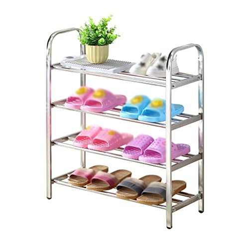 Schuhregal Schuhregal Stapelbares Schuhregal Schuhregal Edelstahl Schuhregal Schuhaufbewahrung Organizer für Eingang Schlafzimmer Wohnzimmer Flur Mehrschichtiges Schuhregal Schuhschrank Schuhbank Sta