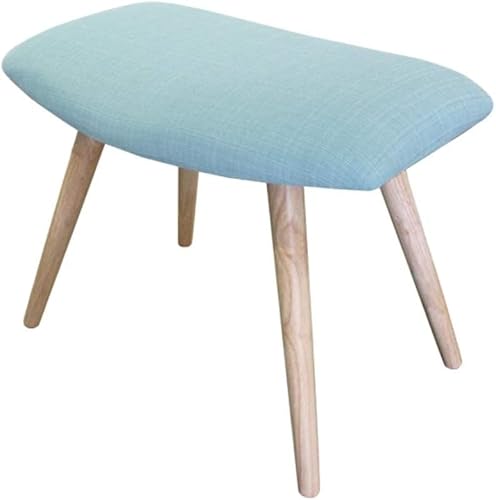 Hocker Ottomane Fußhocker Fußhocker Ottomane Sofahocker Kleine Fußstütze Hocker Tritthocker Schuhbank Puff Fußhocker Fußstütze Holz Home Dekorative Wohnzimmer Küche, 5 Farben (Colo